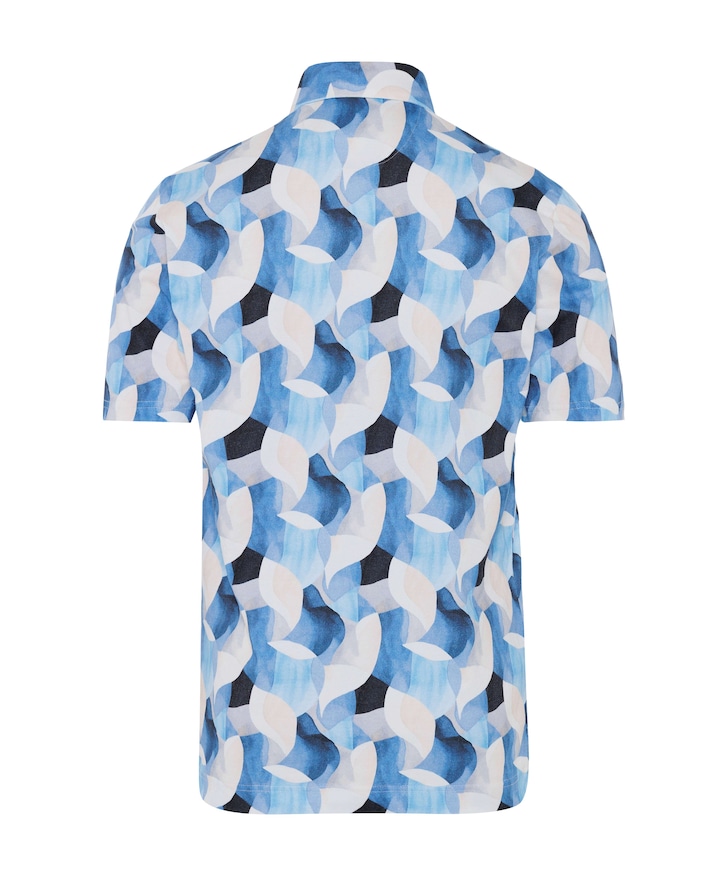 Heren polo blauw