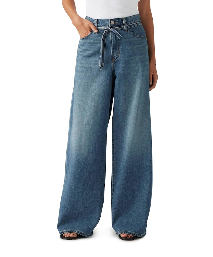 XL straight dames jeans blauw