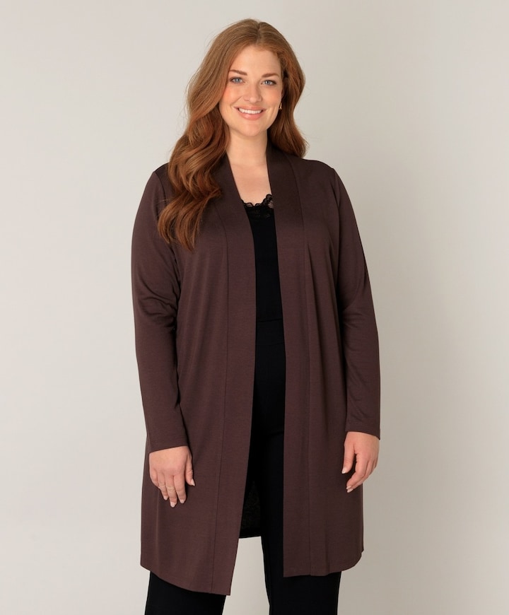 Dames vest bruin