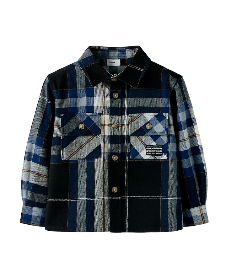 Overhemd lange mouw blauw