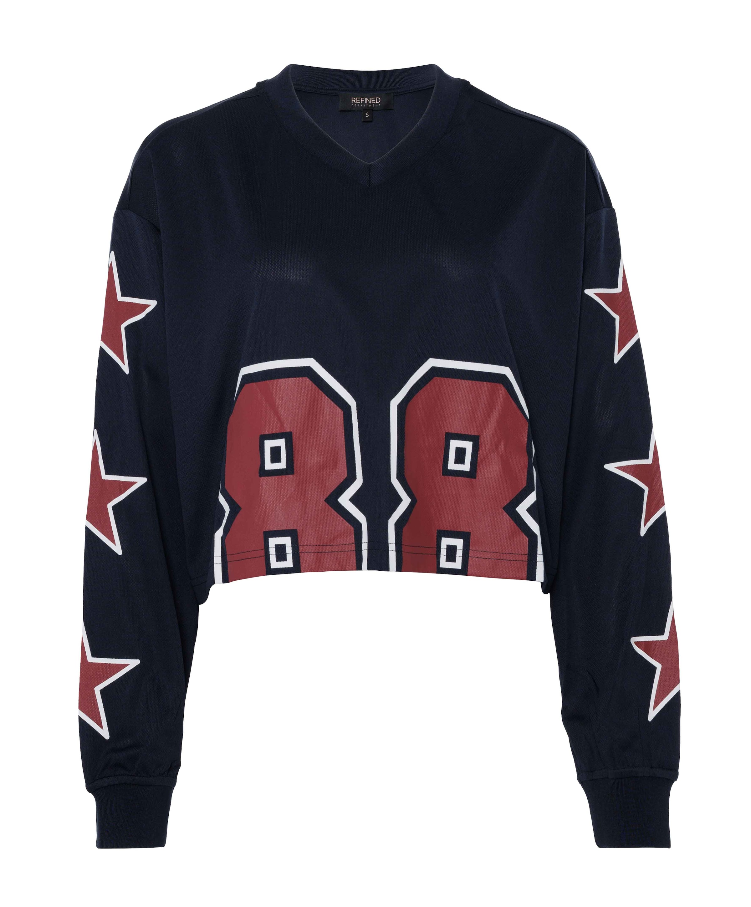 Dames longsleeve blauw