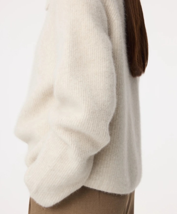 Dames vest beige