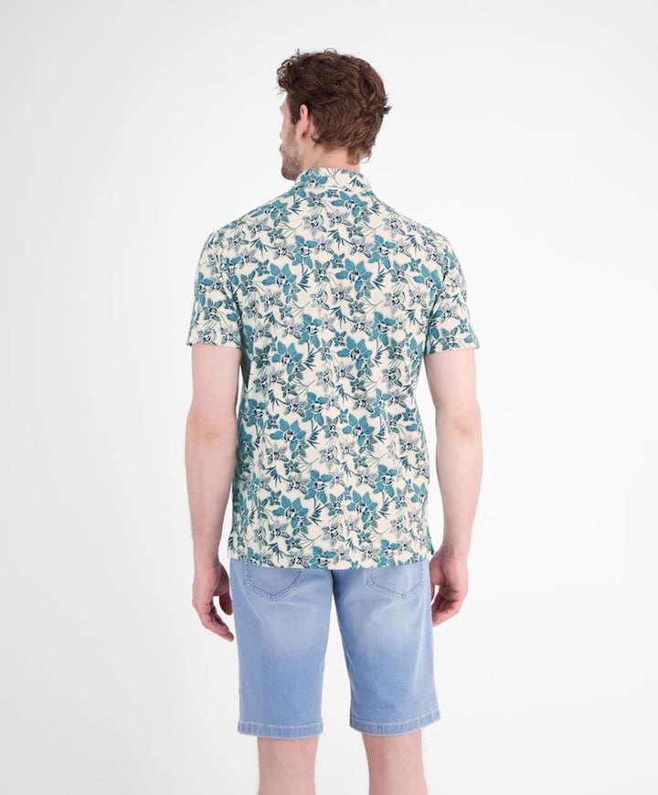 Heren polo blauw