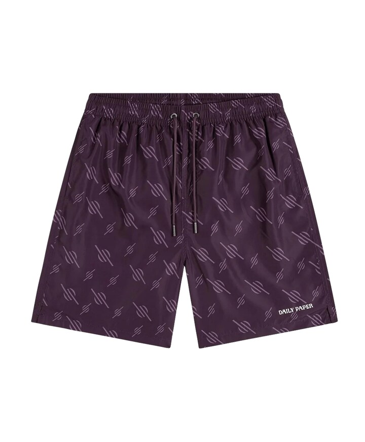 Irregular Monogram Swimshorts heren zwembroek paars