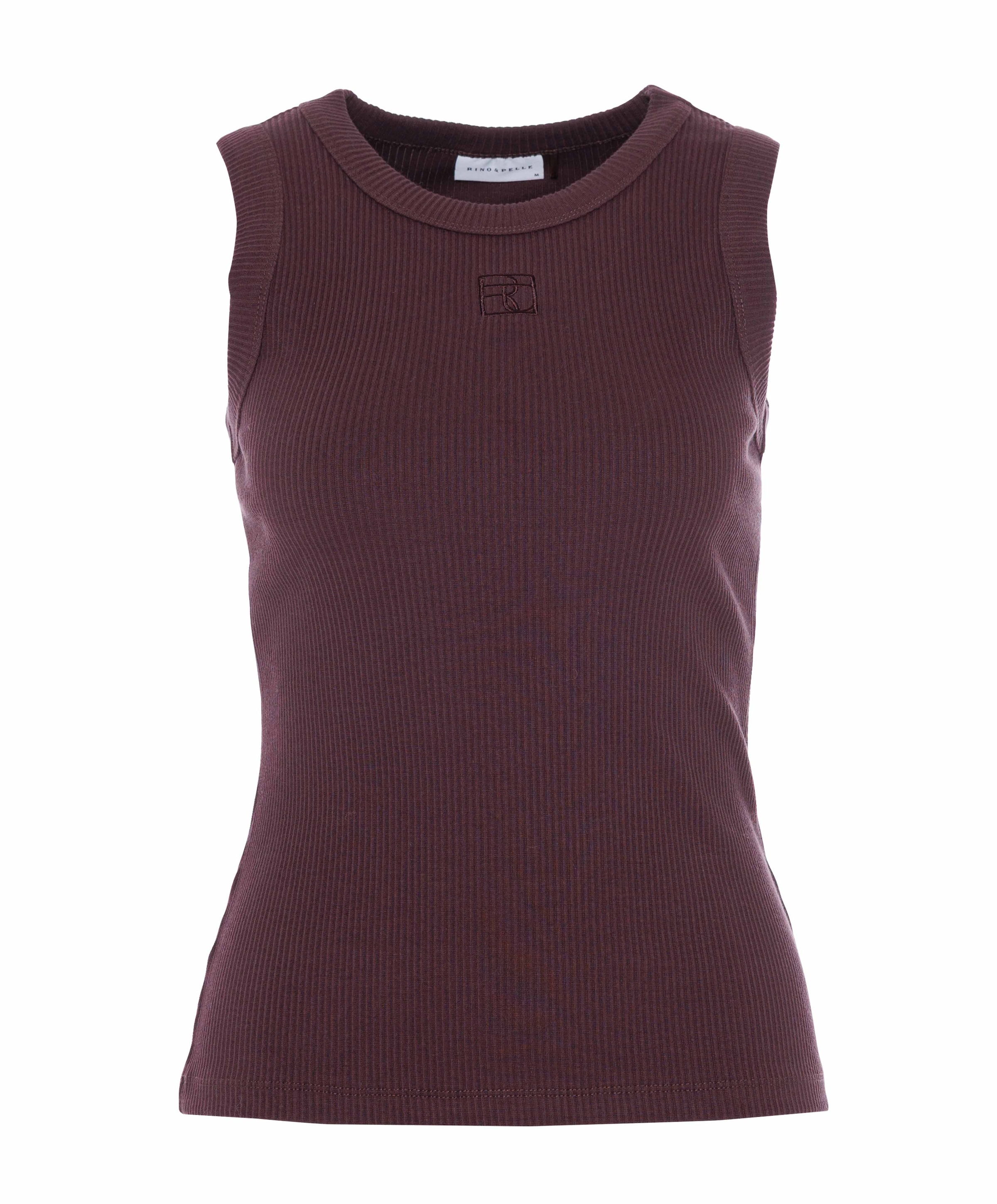 Dames top bruin