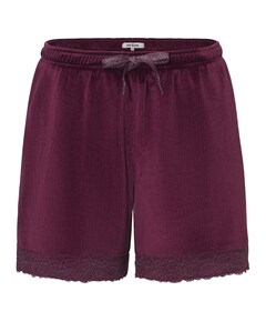 Dames pyjamashorts bordeaux