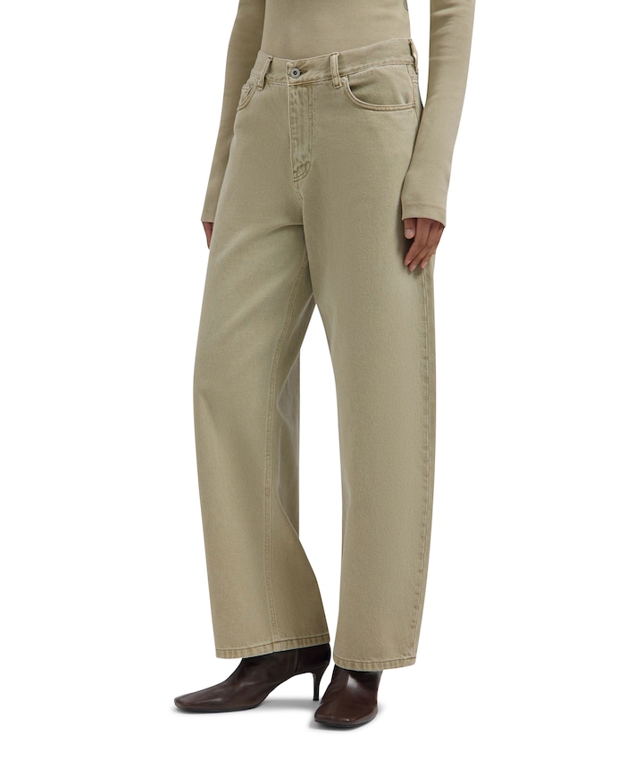 Monogram Barrel Leg dames broek groen
