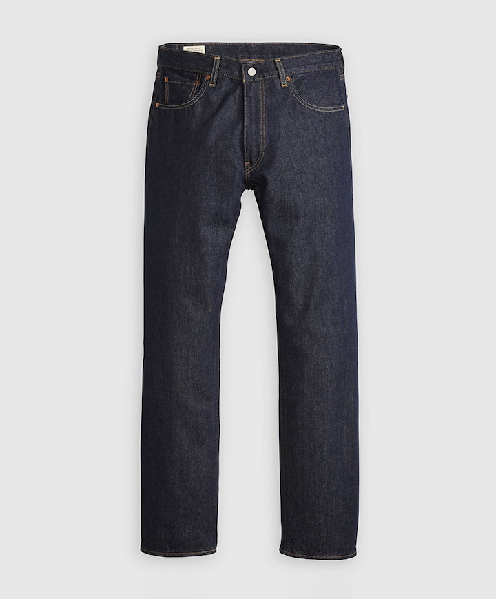 555 Relaxed straight heren jeans zwart