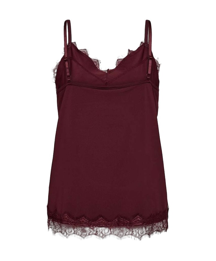 Dames top bordeaux