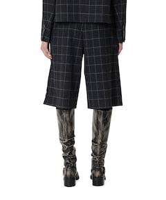 Kreme Wide Leg dames bermuda grijs