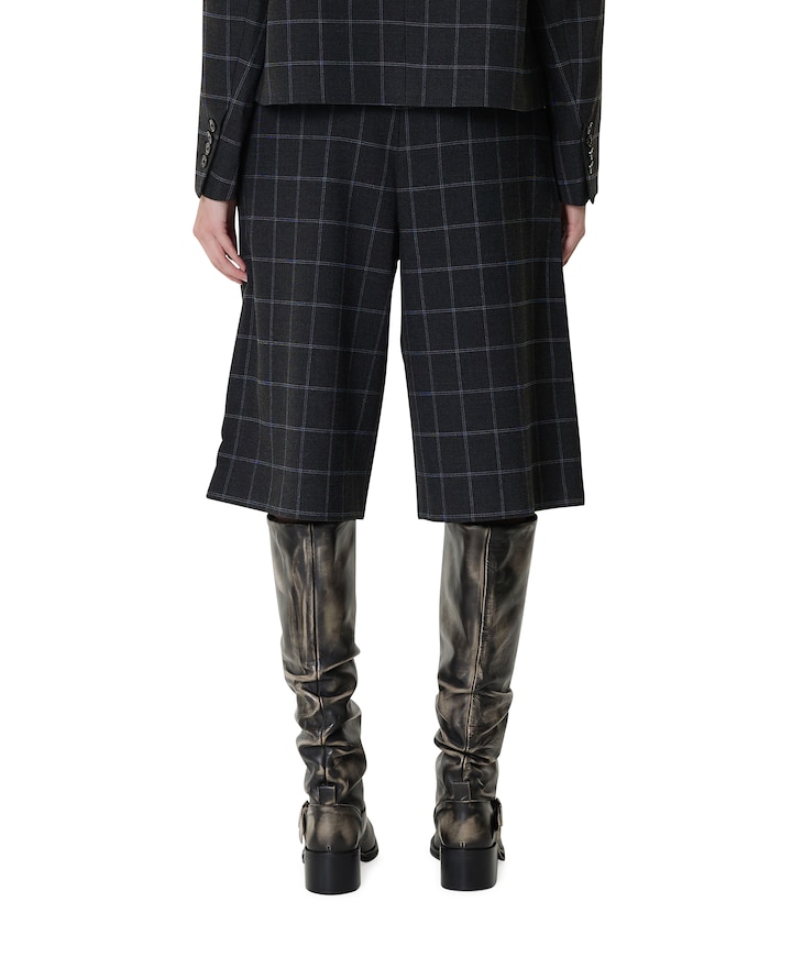 Kreme Wide Leg dames bermuda grijs