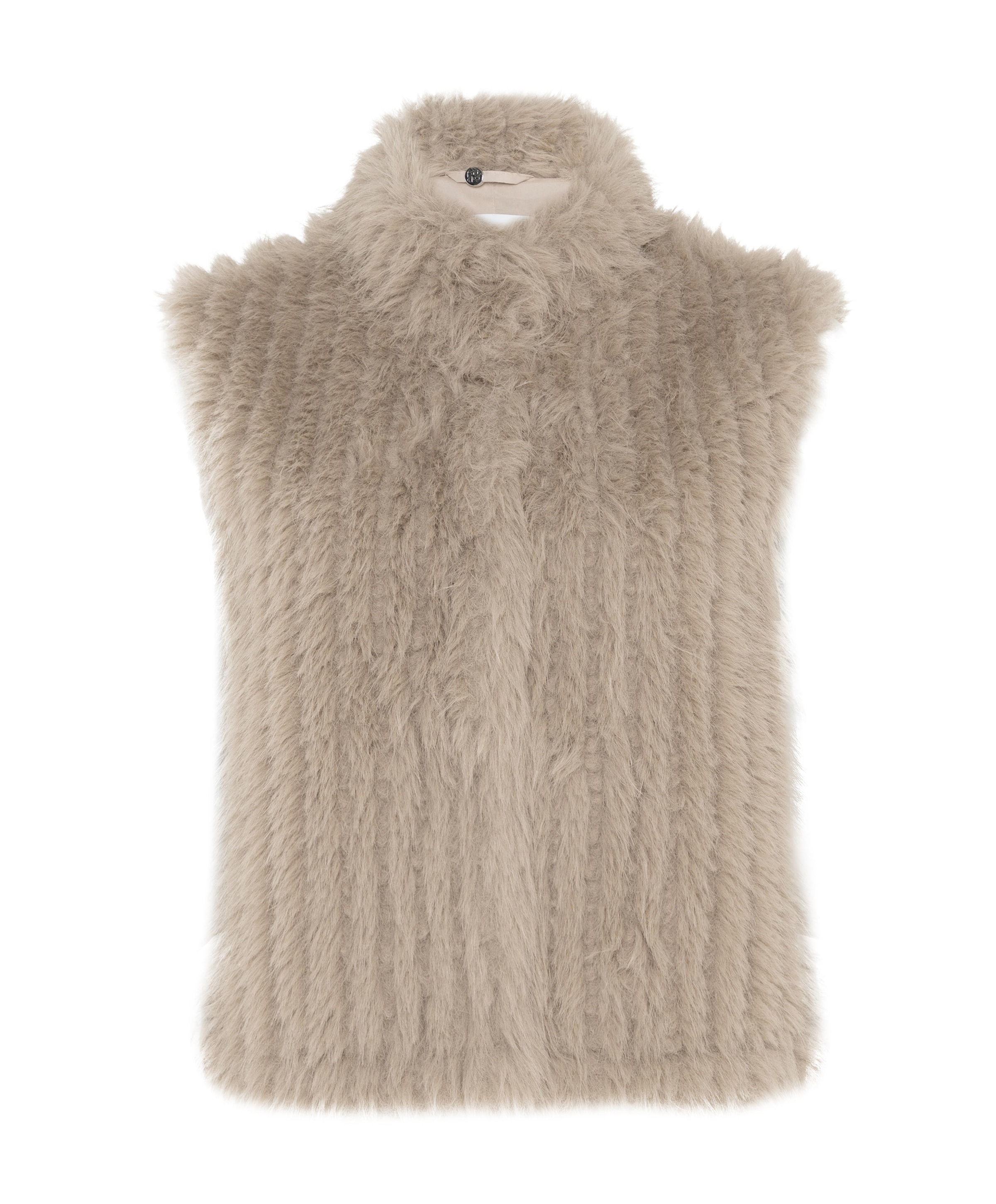 Dames gilet beige