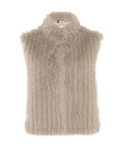 Dames gilet beige