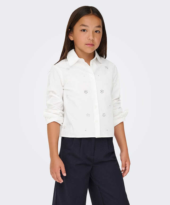 Blouse lange mouw ecru