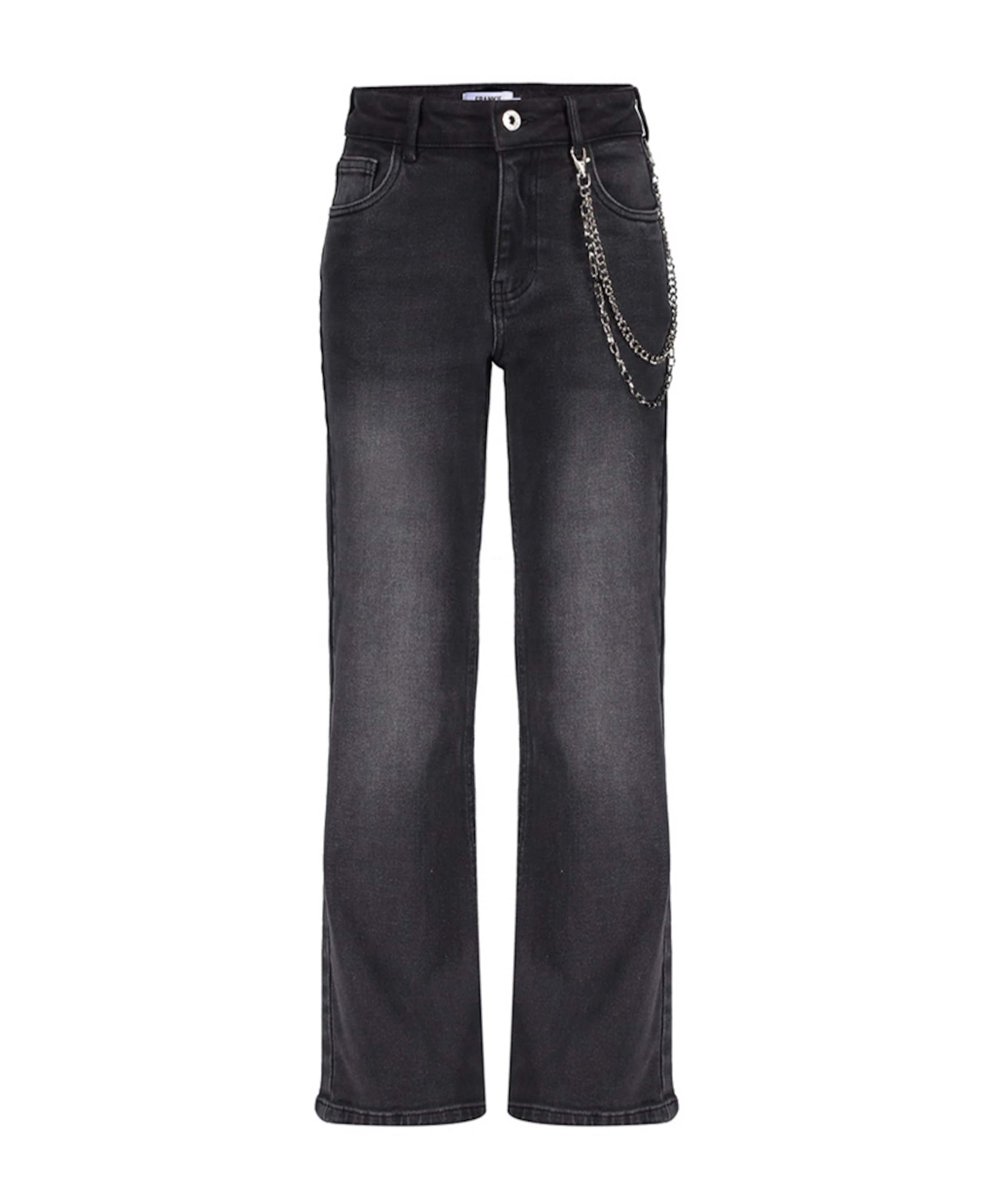 Attitude Wide Leg Basic jeans zwart