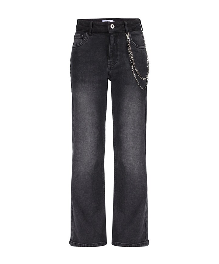 Attitude Wide Leg Basic jeans zwart