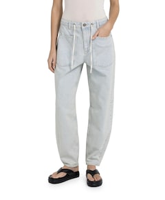 Colored worker  w. cord dames jeans blauw