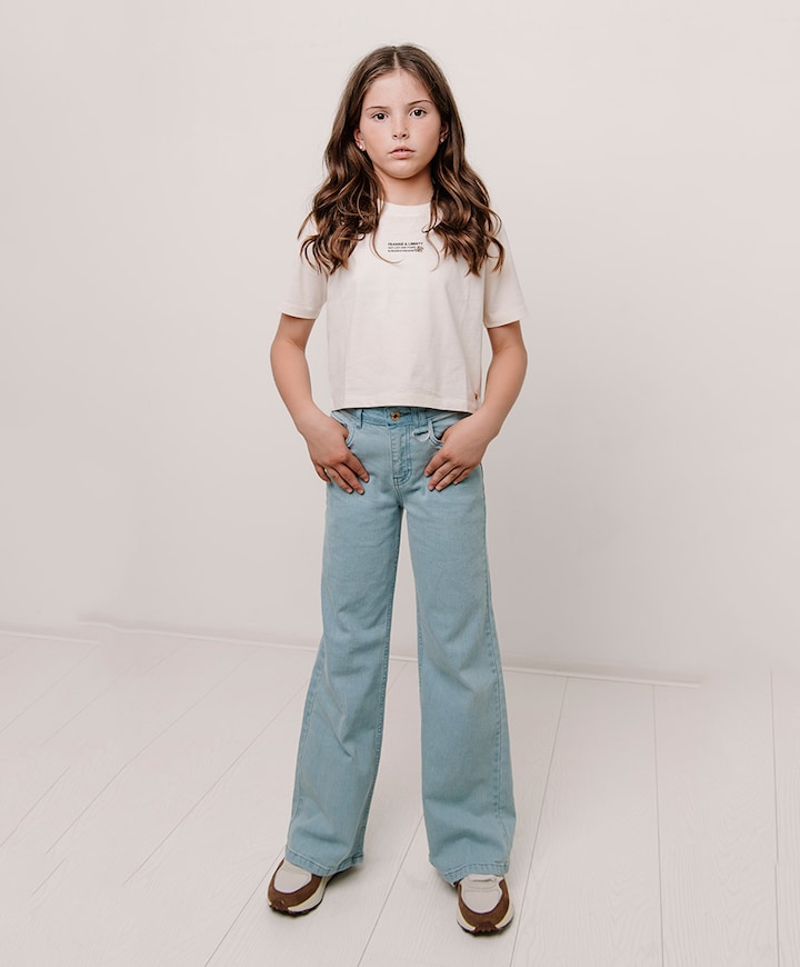 Meisjes T-shirt ecru