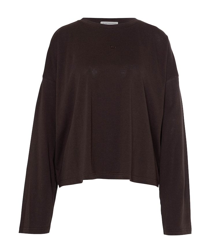 Dames longsleeve bruin