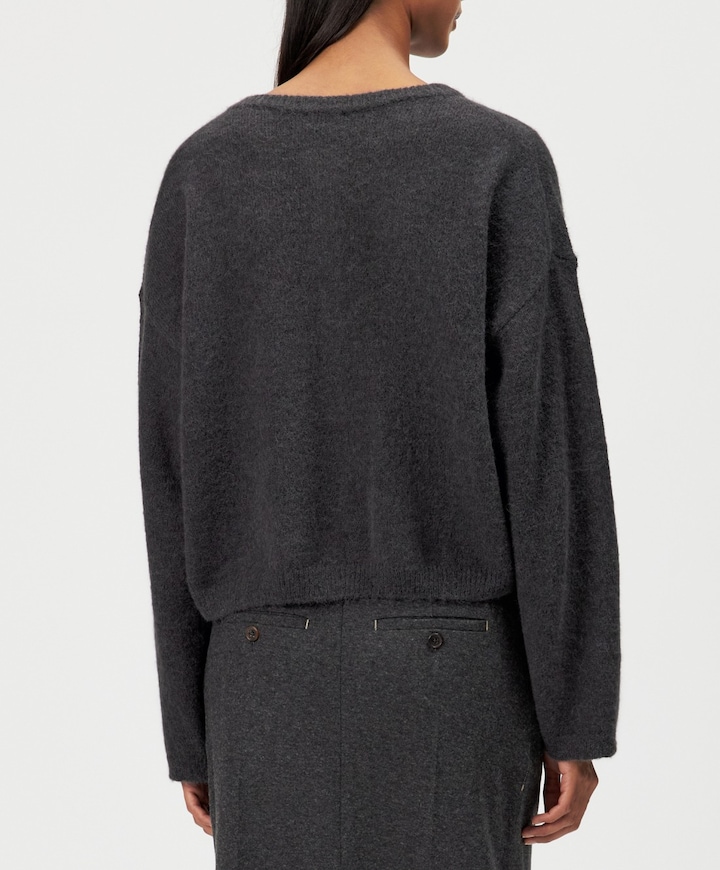 Dames vest grijs