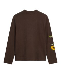 Heren longsleeve bruin