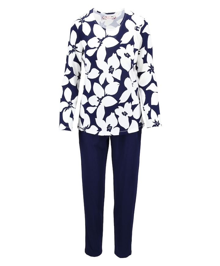 Dames pyjamaset blauw