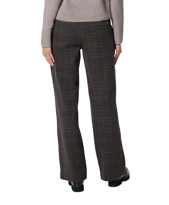 Jenny Wide Leg dames broek bruin