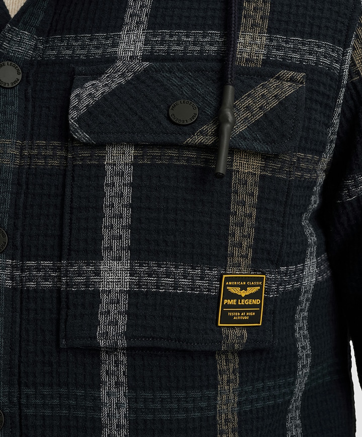 Vest lange mouw blauw