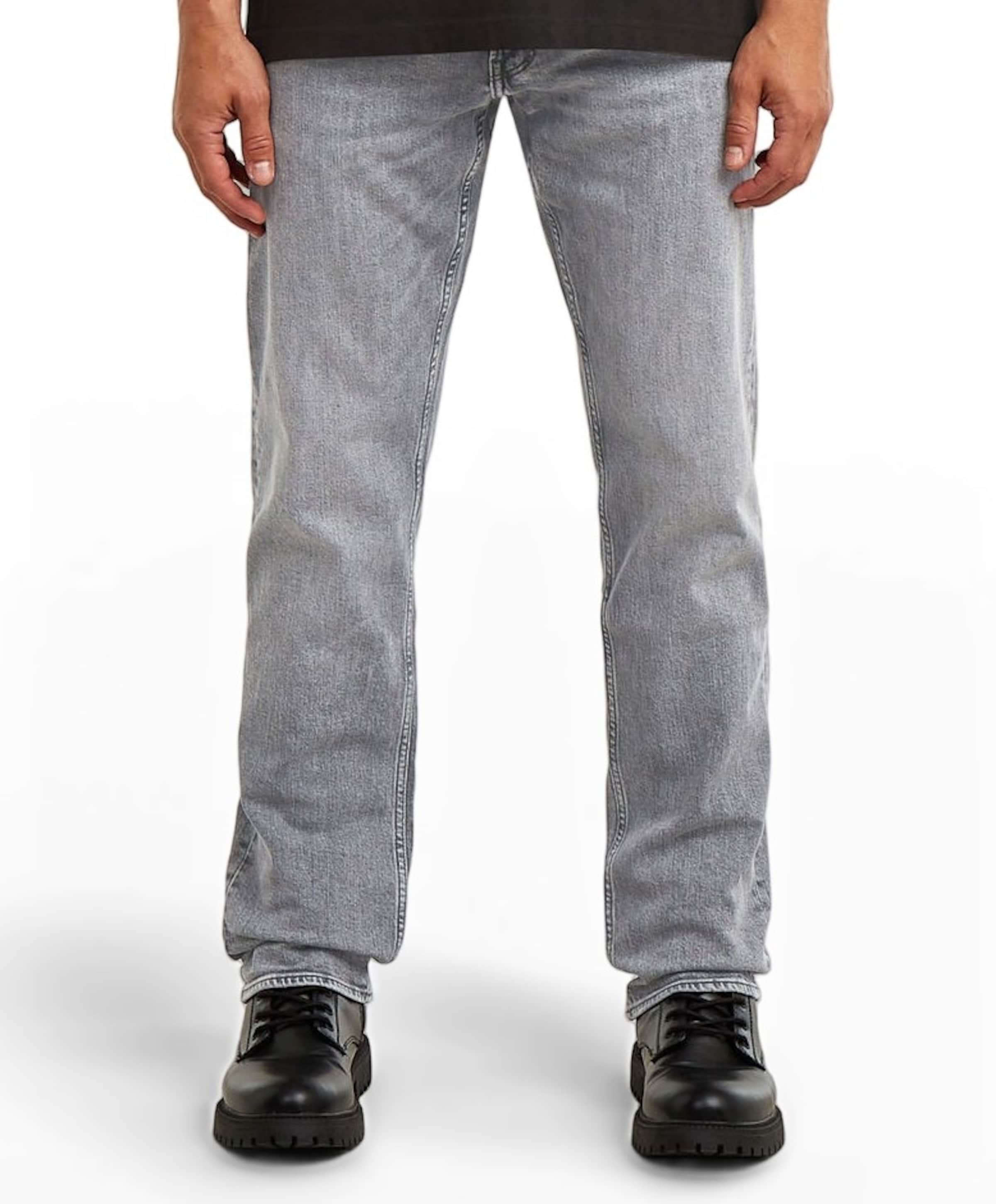 Mosa Straight heren jeans grijs