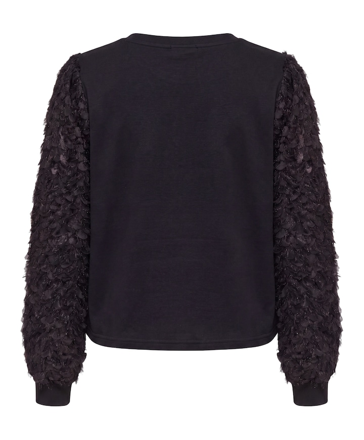 Dames plussize sweater zwart
