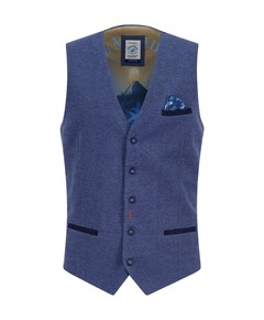 Heren gilet blauw