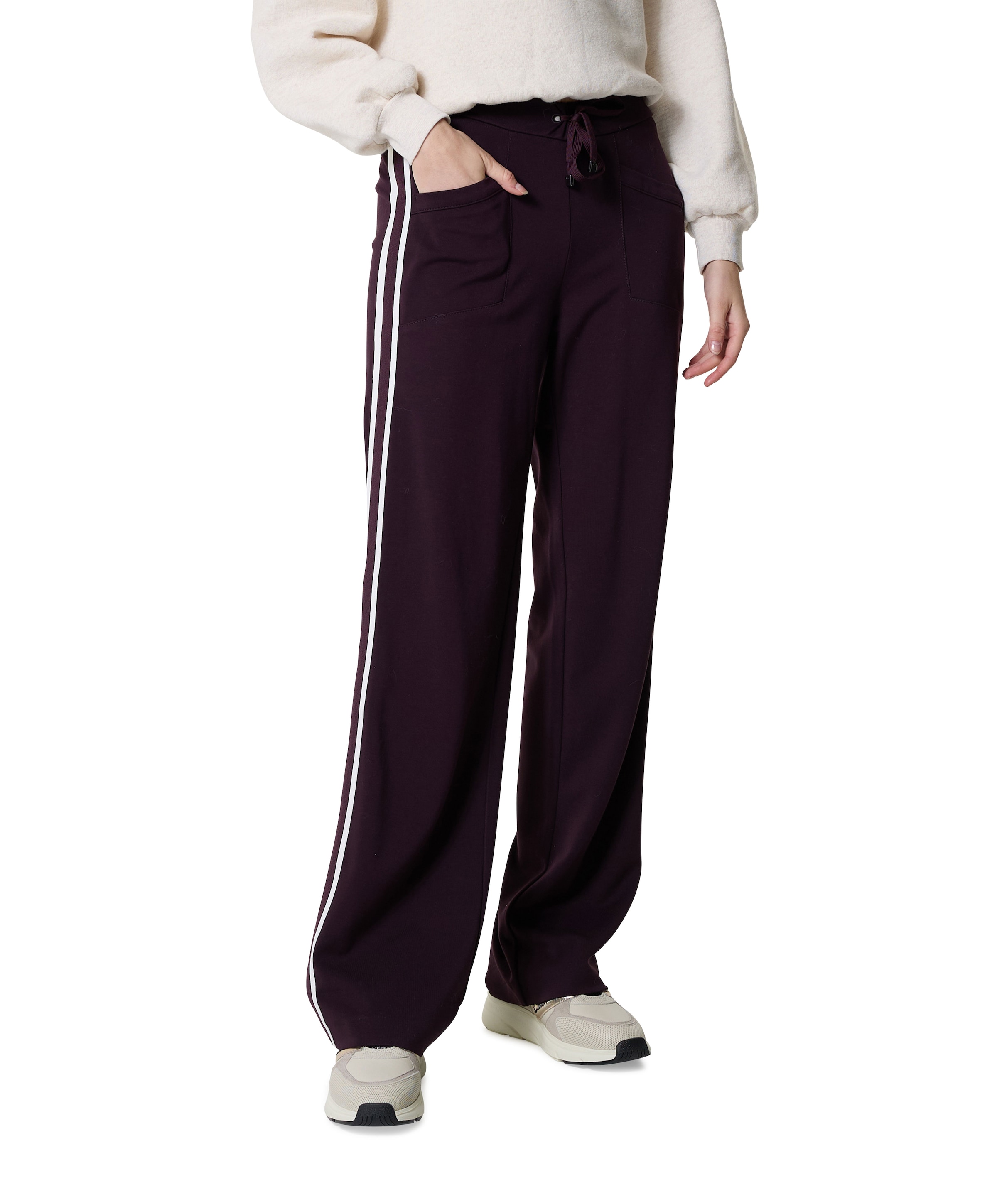 Sue Wide broek bordeaux