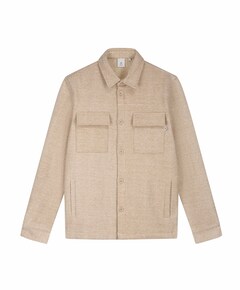 Overshirt lange mouw beige