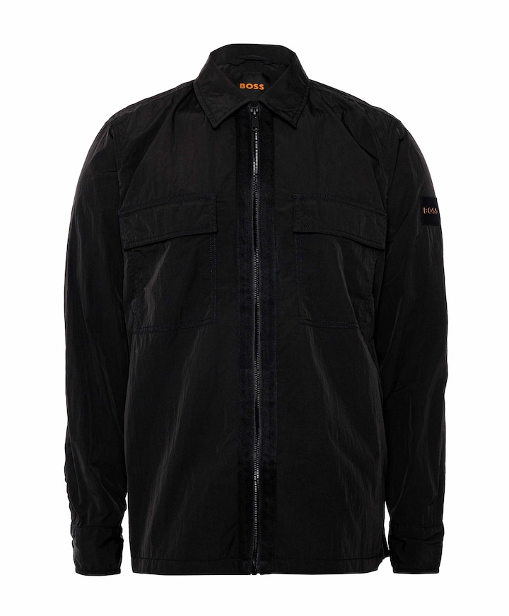 Heren overshirt zwart