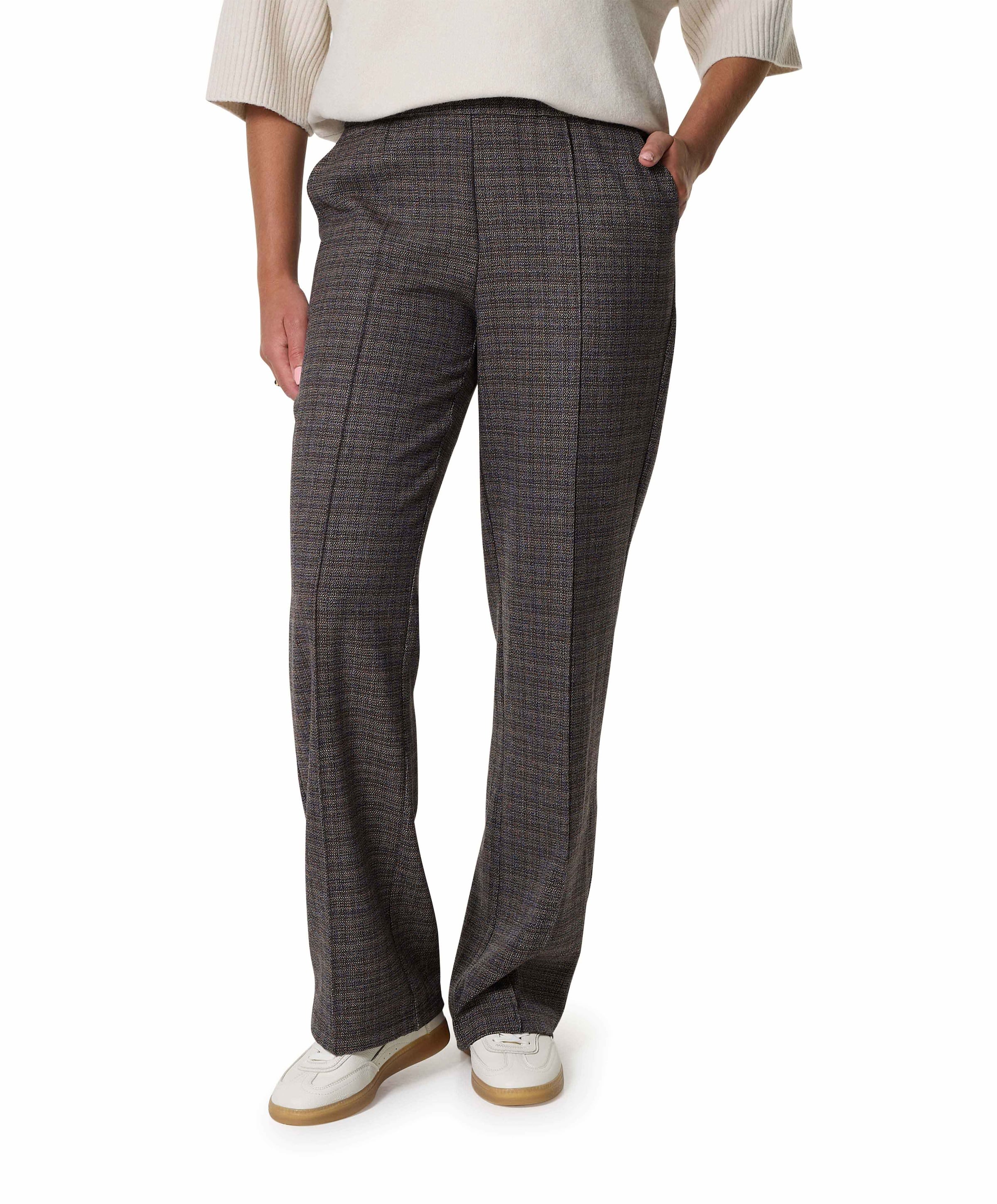 Colette Fancy Tweed broek bruin