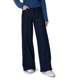 ISABEAU DH 457 long extra wide jeans blauw