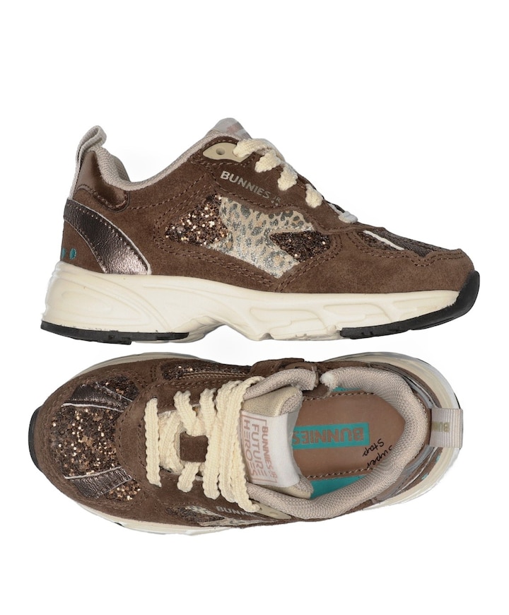 Daan Dash meisjes sneakers bruin