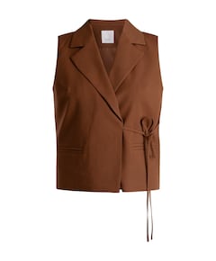 Dames gilet bruin