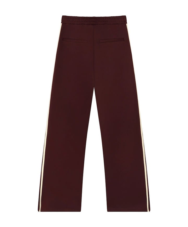 Wide Leg Tape meisjes broek bordeaux