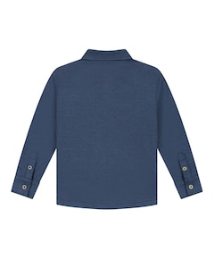 Jongens overhemd lange mouw blauw
