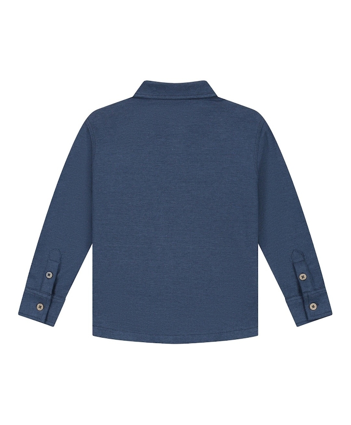 Jongens overhemd lange mouw blauw