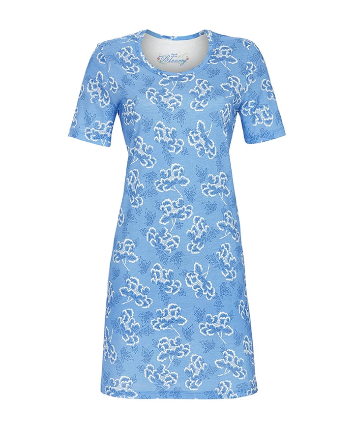 Dames nachthemd blauw