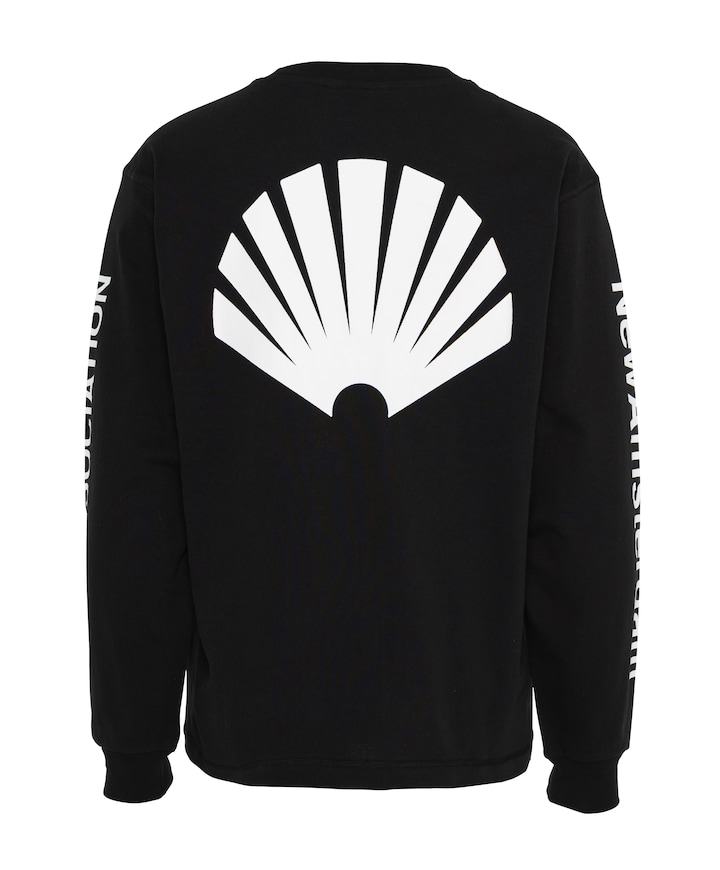 Heren longsleeve zwart