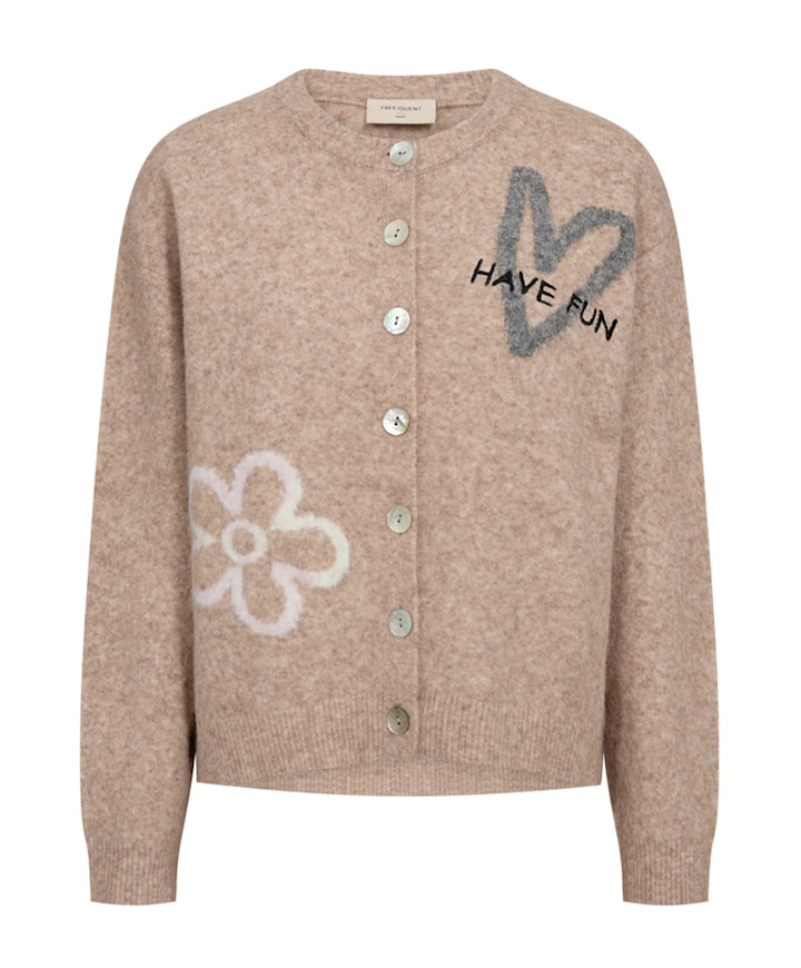 Dames vest beige