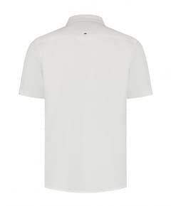 Heren overhemd korte mouw wit