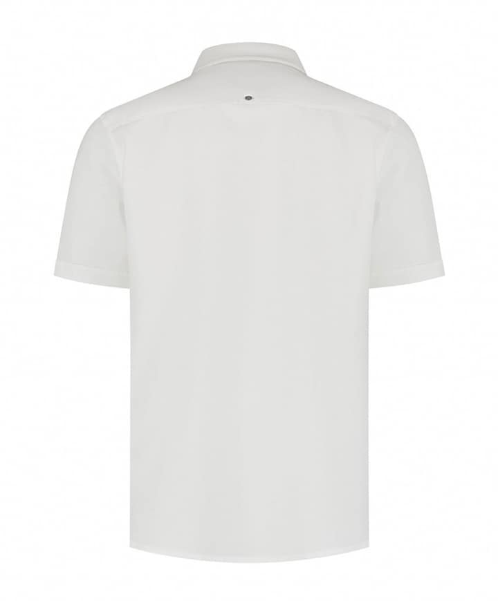 Heren overhemd korte mouw wit