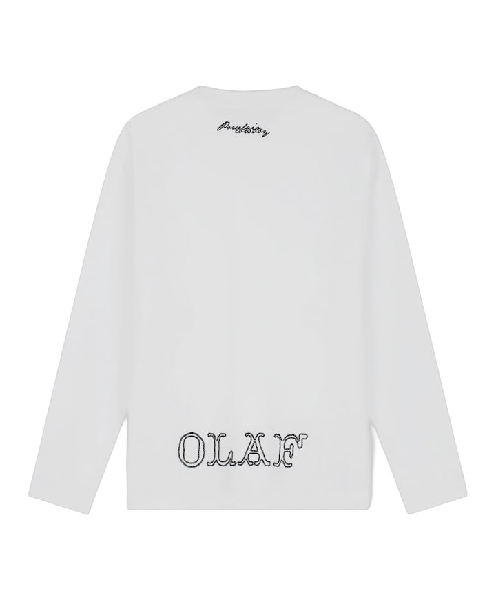 Heren longsleeve wit