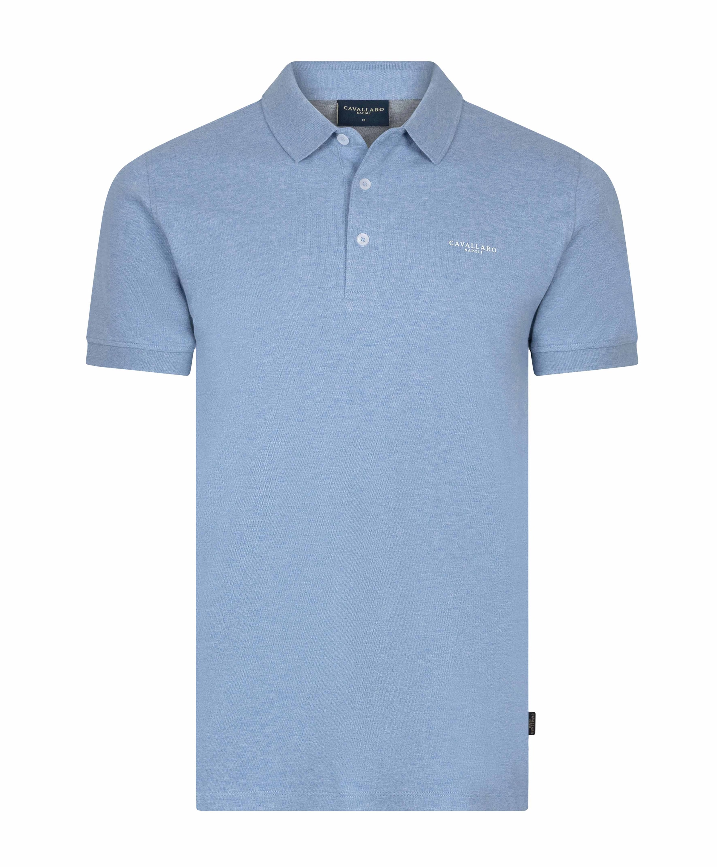 Heren polo blauw