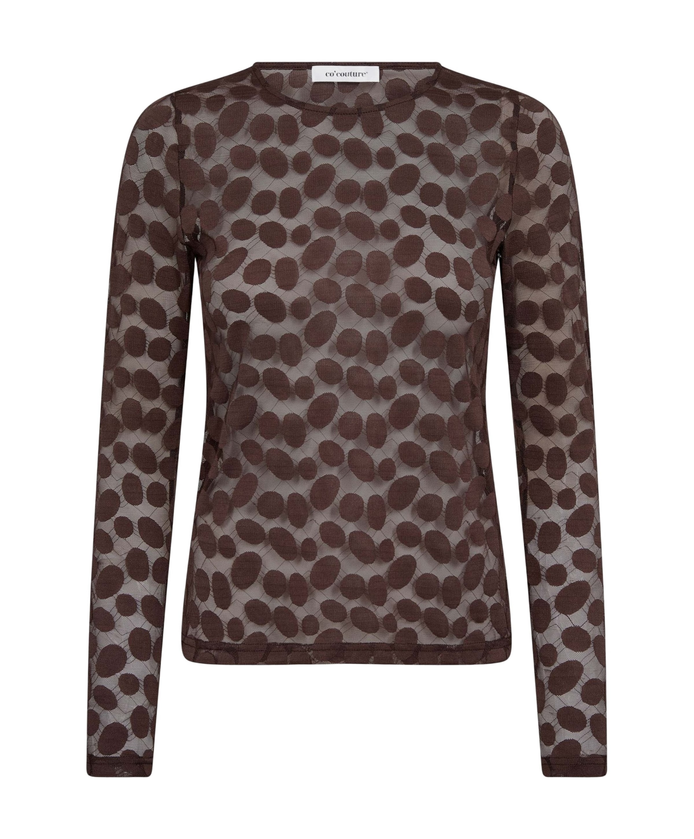 Dames longsleeve bruin