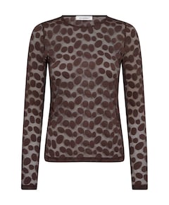 Dames longsleeve bruin